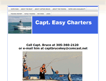Tablet Screenshot of captaineasycharters.com